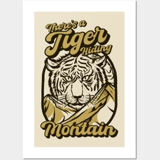 Tiger Hiding Mountain Posters and Art